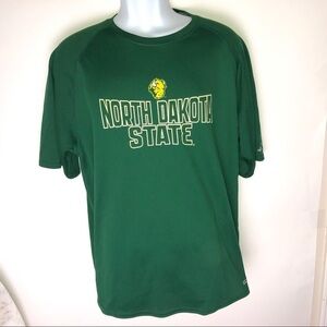 Russell Athletic Green North Dakota Cheer‎ Shirt L